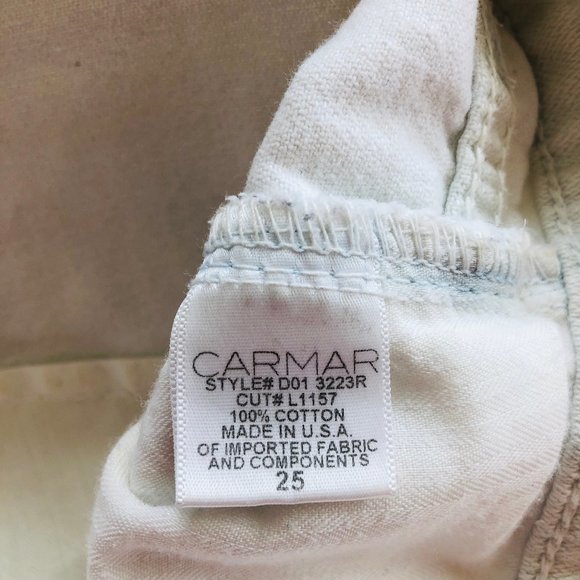 Carmar White Distressed Jeans - Picture 14 of 15